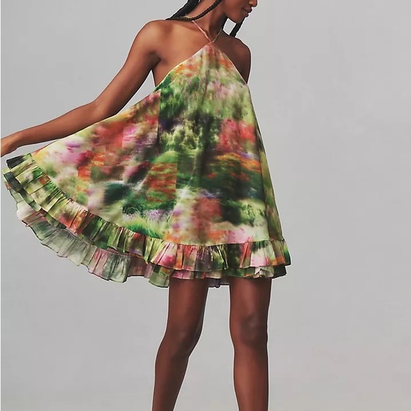 Anthropologie Dresses & Skirts - Hope for Flowers by Tracy Reese Halter Frilled Mini Dress